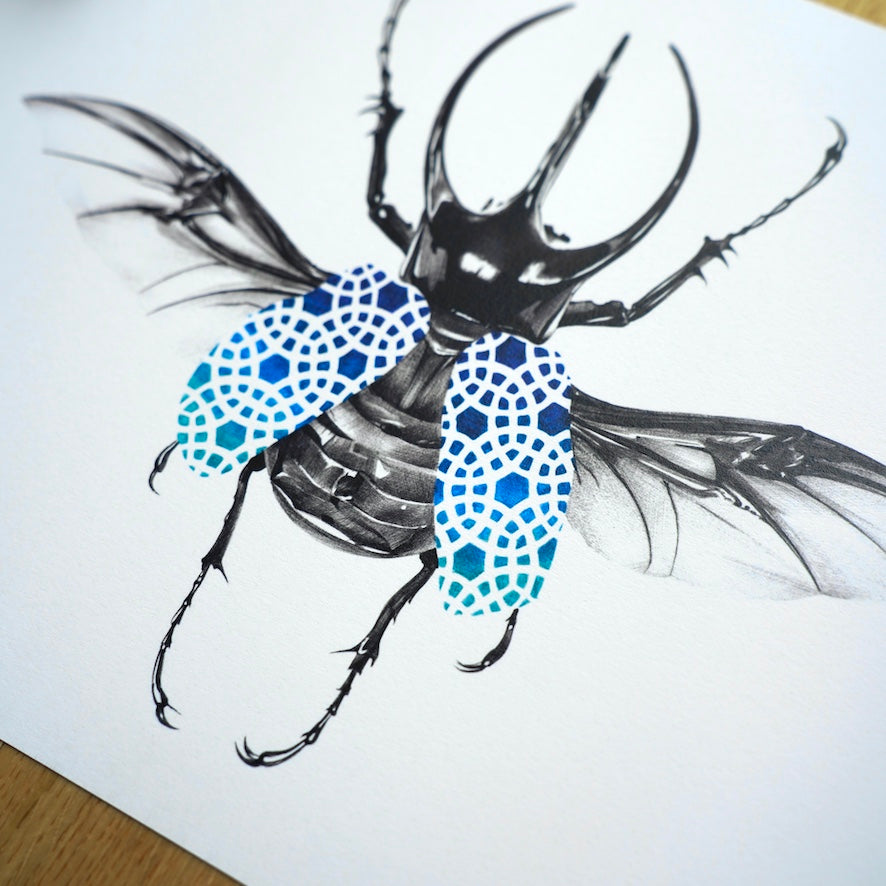 Beetle print II - A4