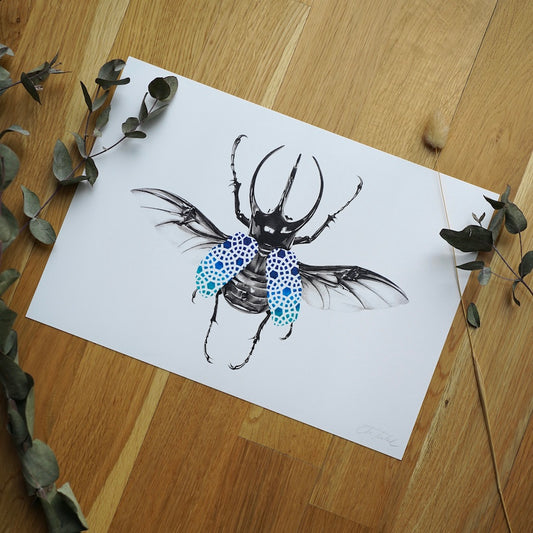 Beetle print II - A4